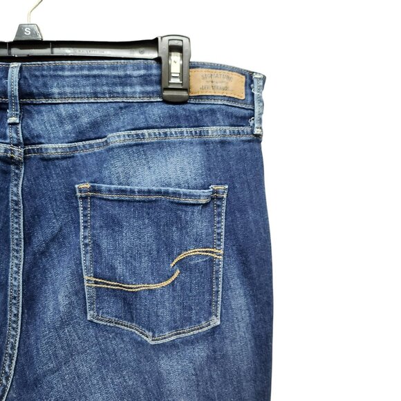 Signature by Levi Strauss Womens Plus Size 20 Straigtht Jeans Modern Slim Cuffed - Picture 8 of 16